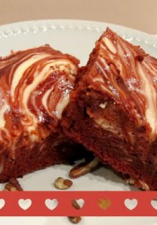 Red Velvet Swirl Brownies