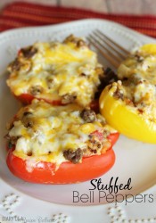Awesome Stuffed Red Bell Peppers