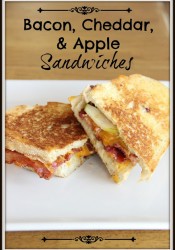 Grilled Bacon, Cheddar, & Apple Sandwiches