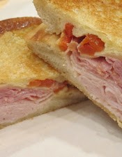 Turkey, Mozzarella, and Roasted Red Bell Pepper Paninis