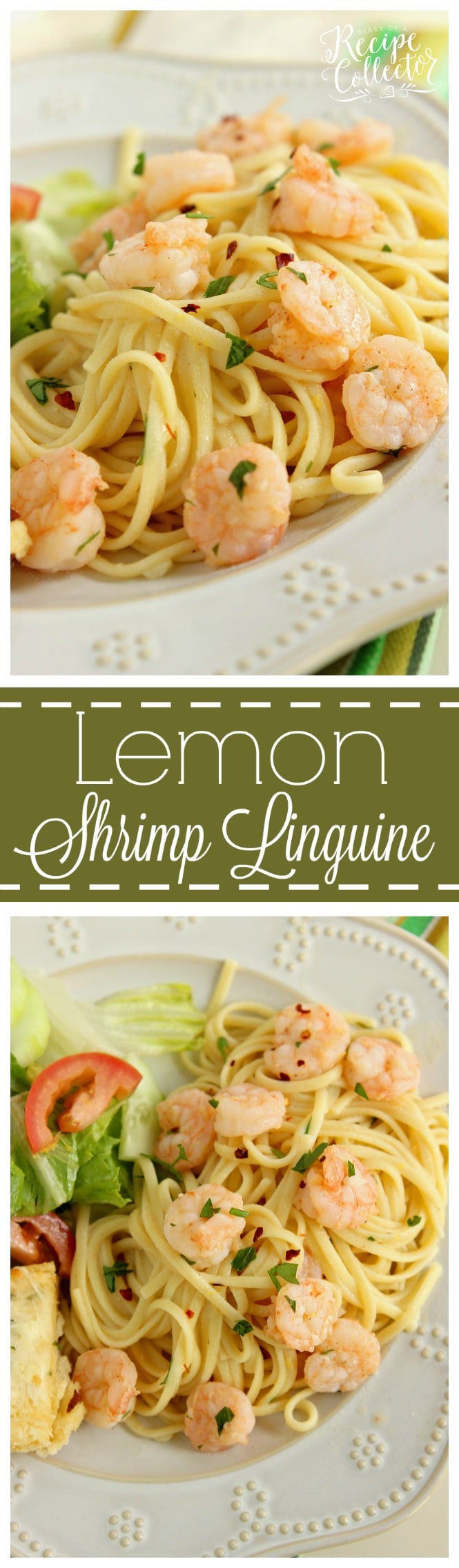 Lemon Shrimp Linguine - Diary of A Recipe Collector