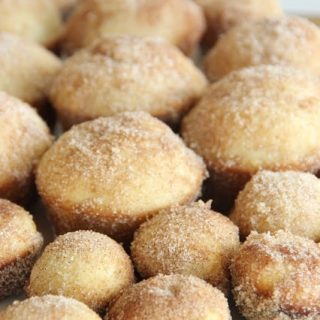 French Puffs - A perfect light and fluffy muffin batter, baked up, and coated in butter and cinnamon and sugar.