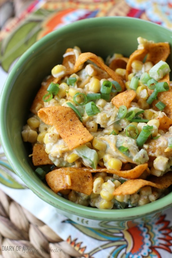 Frito Corn Salad made with Chili Cheese Fritos is a great make-ahead side dish!