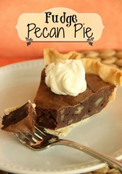 Fudge Pecan Pie