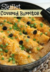 Skillet Covered Burritos