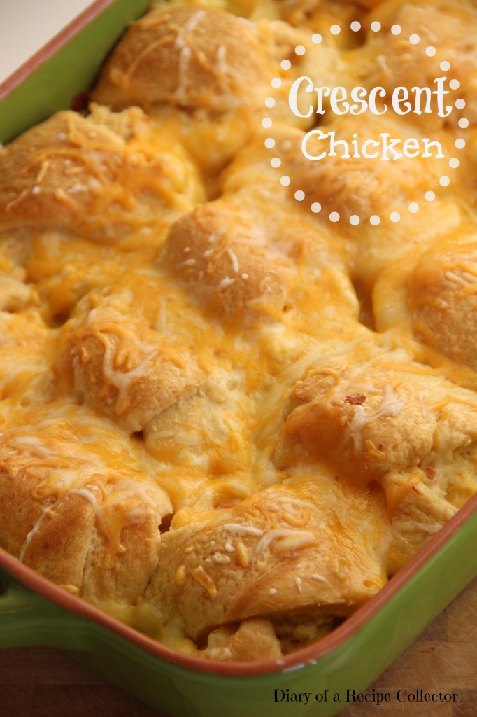 Crescent Chicken - Canned crescent rolls stuffed with a cream cheese chicken mixture and baked for a super comforting week-night supper.