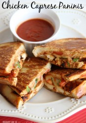 Chicken Caprese Paninis