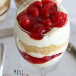 Mini Cherry Cheesecake Trifles