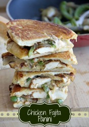 Chicken Fajita Panini with Fiesta Ranch Sauce