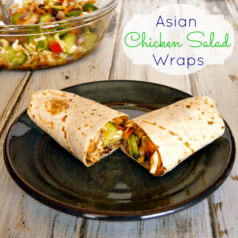Asian Chicken Salad Wraps by Upstate Ramblings