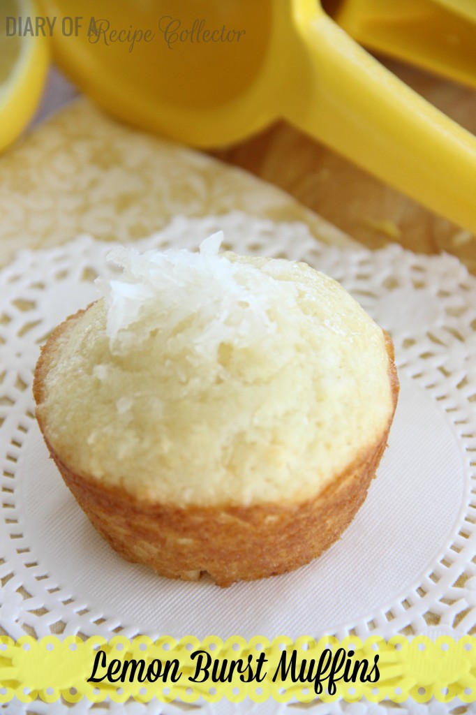 Lemon Burst Muffins - These little breakfast muffins are packed full of lemon flavor!  They are a lemon lover's dream breakfast recipe!