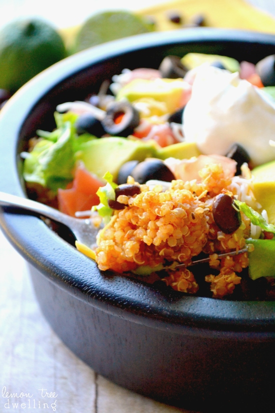 Quinoa Taco Bowl by Lemon Tree Dwelling