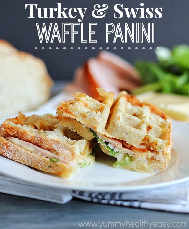 Turkey Swiss Waffle Panini by Yummy Healthy Easy