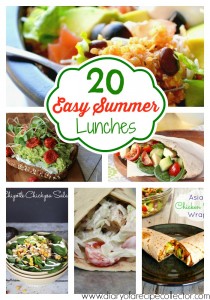 20 Easy Summer Lunches Roundup by Diary of a Recipe Collector