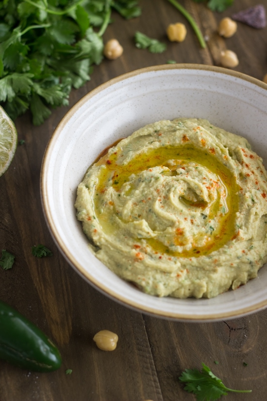 Cilantro-Lime-Hummus-Food Faith Fitness