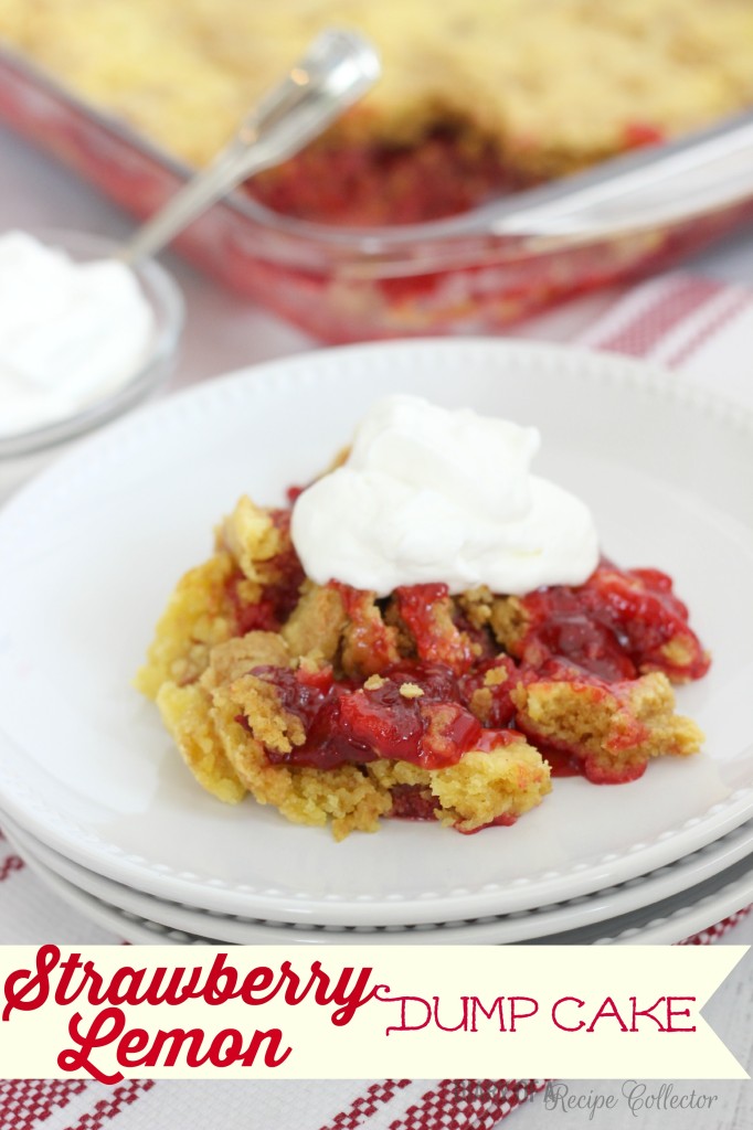 Strawberry Lemon Dump Cake