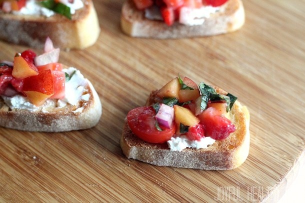 Strawberry-Nectarine-Bruschetta-Joyful Healthy Eats