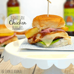 Hawaiian Chicken Burger - The Cookie Rookie
