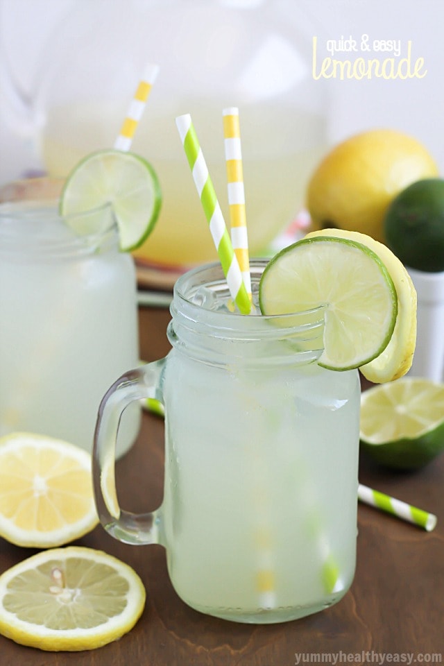 Easy Lemonade - Yummy Healthy Easy