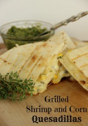 Grilled Shrimp and Corn Quesadillas