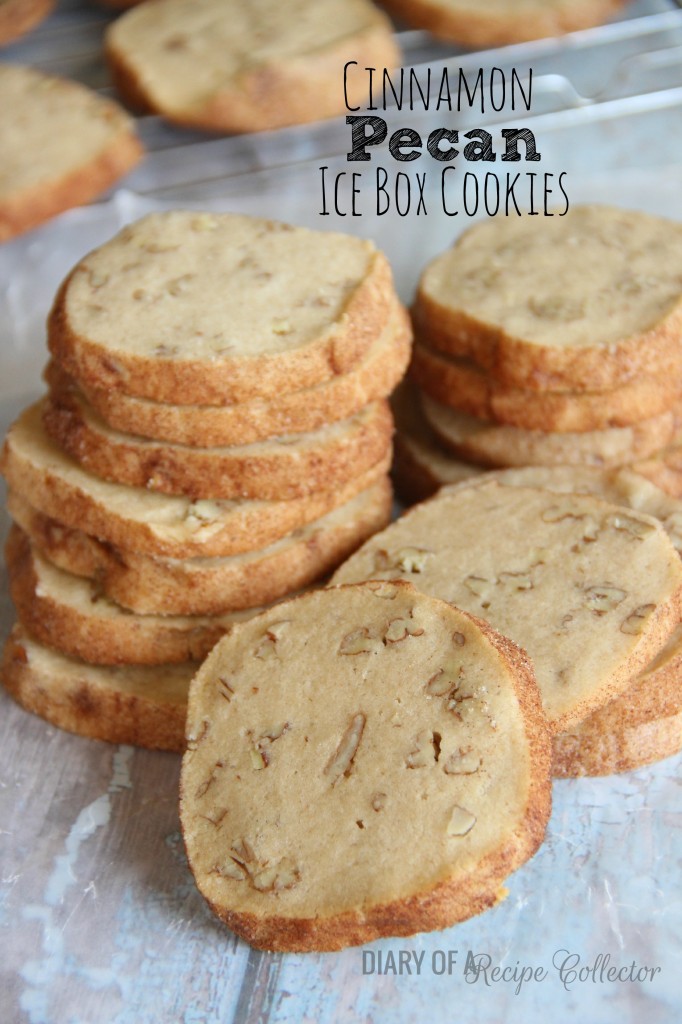 Cinnamon Pecan Icebox Cookies - A perfect make ahead and freeze cookie. When you're ready, you just slice them up and bake them!