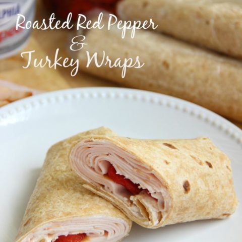Roasted Red Pepper and Turkey Wrap