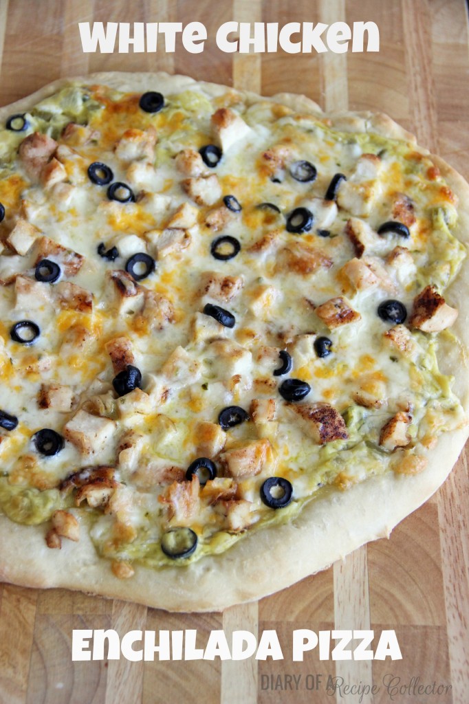 White Chicken Enchilada Pizza