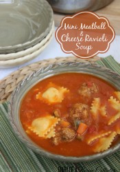 Mini Meatball & Ravioli Soup & A Giveaway