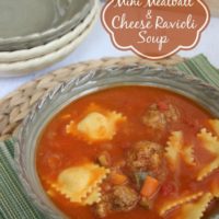 Mini Meatball & Ravioli Soup