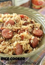 Rice Cooker Sausage Jambalaya