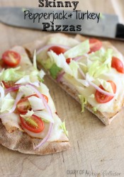 Skinny Turkey Pepperjack Pizzas