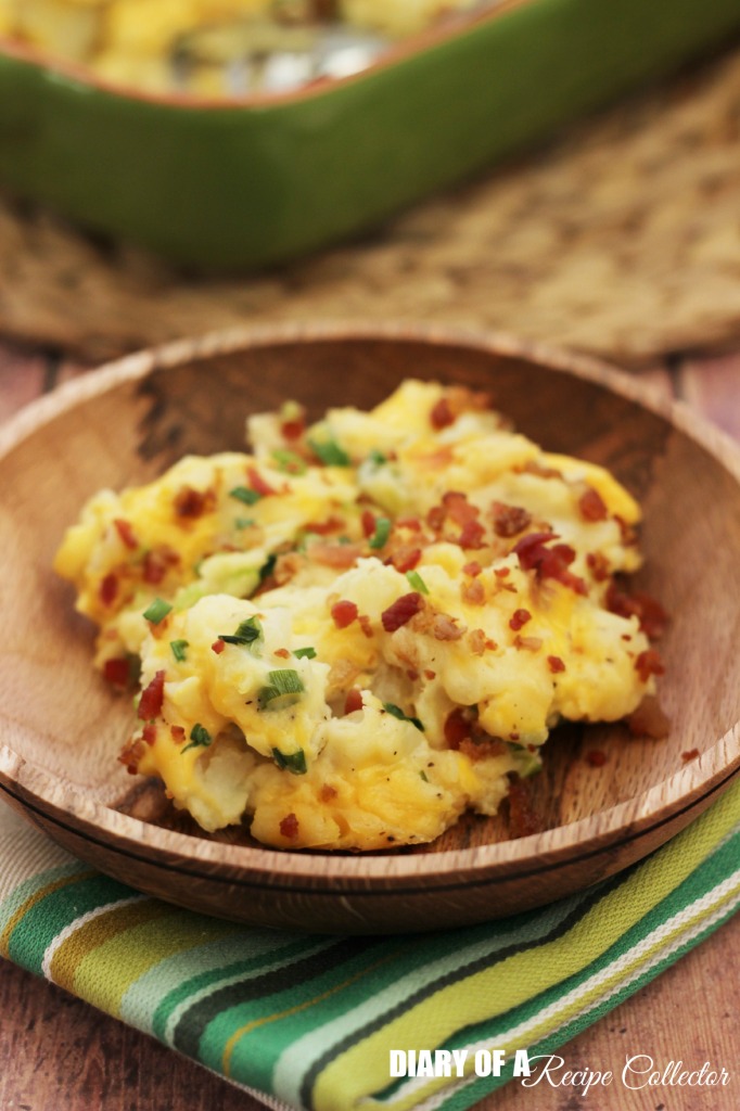 Baked Potato Casserole makes a perfect side dish to accompany any family gathering meal for the holidays or even a BBQ.