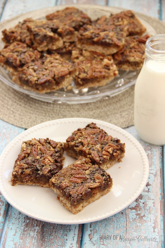 Chocolate Pecan Pie Cookie Bars | Diary of a Recipe Collector