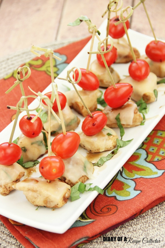 Chicken Caprese Bites | Diary of a Recipe Collector