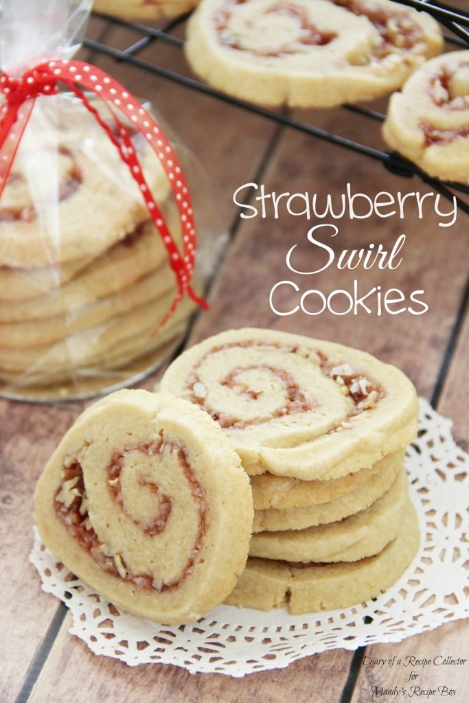 Strawberry Swirl Cookies | Diary of a Recipe Collector