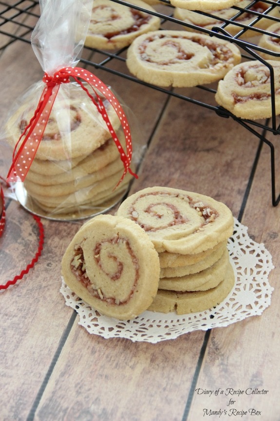 Strawberry Swirl Cookies | Diary of a Recipe Collector
