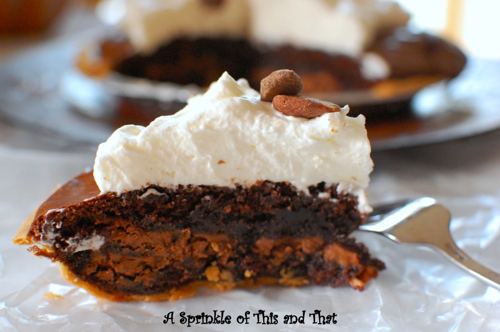 brownie pie with almond whipped cream-002