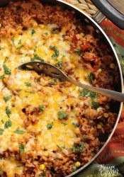 One-Pot Mexi Beef & Corn Bake