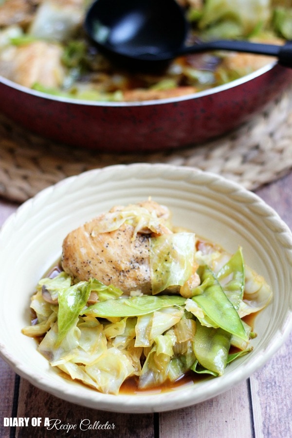 Smothered Chinese Chicken and Cabbage