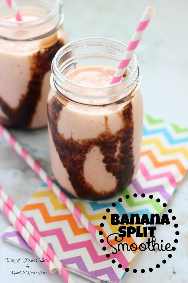 Banana Split Smoothie - Diary of A Recipe Collector