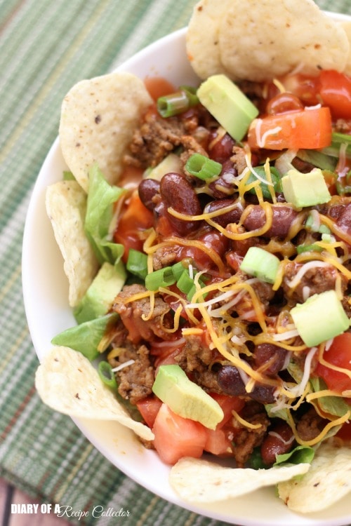Easy Taco Salad | Diary of a Recipe Collector