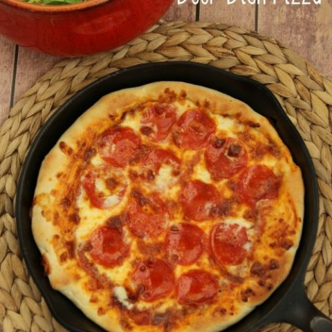 Skillet Deep Dish Pizza - Diary of a Recipe Collector