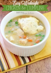 Easy Weeknight Chicken & Dumplins & A Giveaway