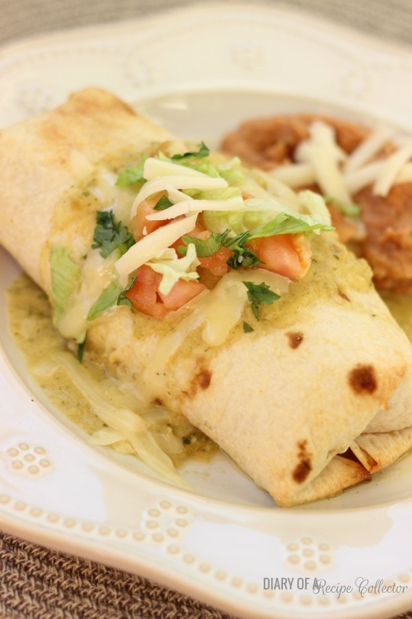 Baked Chicken Chimichangas