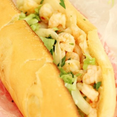 Garlic Shrimp Scampi Poboys