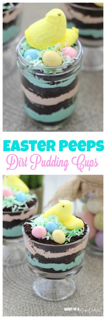 A fun Easter treat using the classic dirt pudding recipe makes a perfect dessert for your family this Easter.
