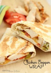 Hot-Pressed Chicken Popper Wrap