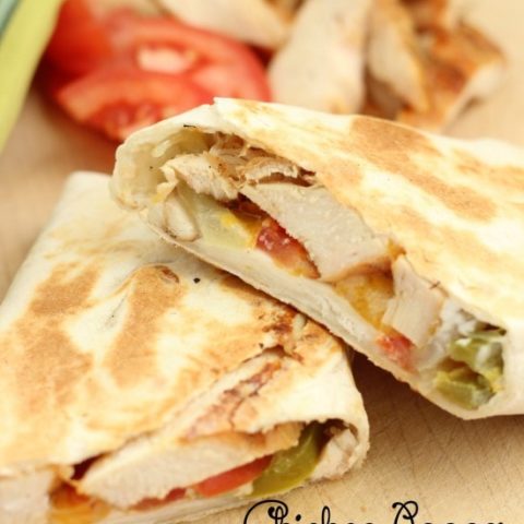 Hot-Pressed Chicken Popper Wrap | Diary of a Recipe Collector