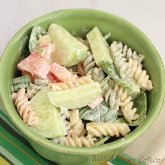 Creamy Ranch Pasta Salad - Diary of a Recipe Collector