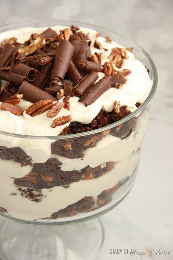 Chocolate Praline Trifle - Diary of a Recipe Collector